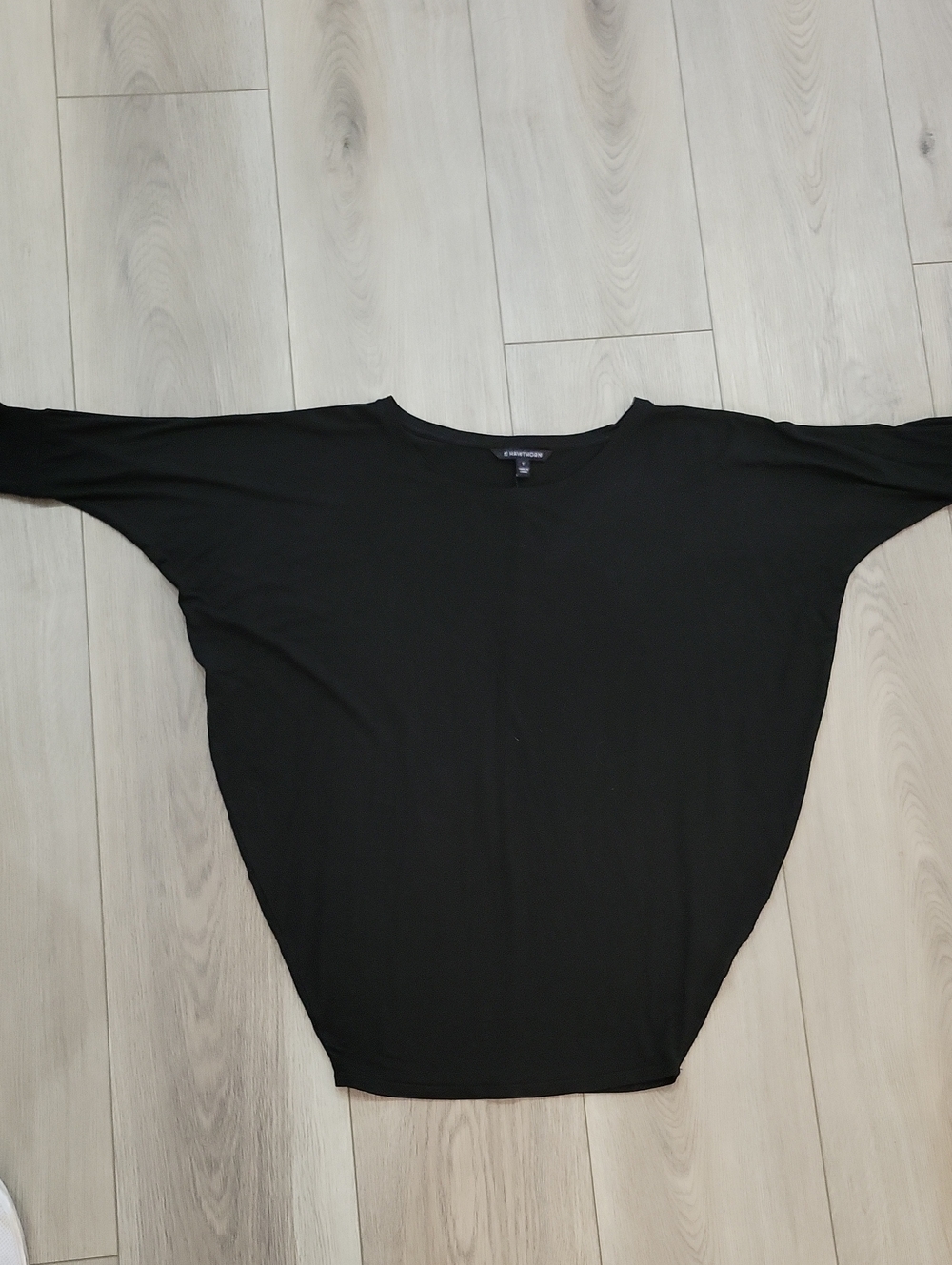41 Hawthorn Black Dolman Sleeve Tunic Top